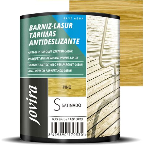 Lasure Antidérapante pour Terrasse. Protège, décore et embellit les sols des piscines et jardins. 750 Millilitres, Pin (1/5)