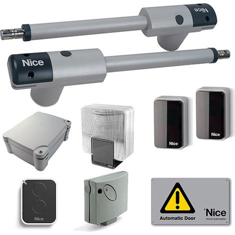 Nice TOO4500KCE - Kit pour l'automatisation de portails battants avec ante jusqu’à à 4,5 m et 250 kg, 230 Vac, à montage extérieur