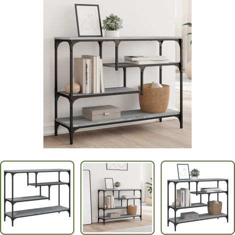 Holzwerkstoff -  Konsolentisch Grau Sonoma 100x30x75 cm Holzwerkstoff (1/5)