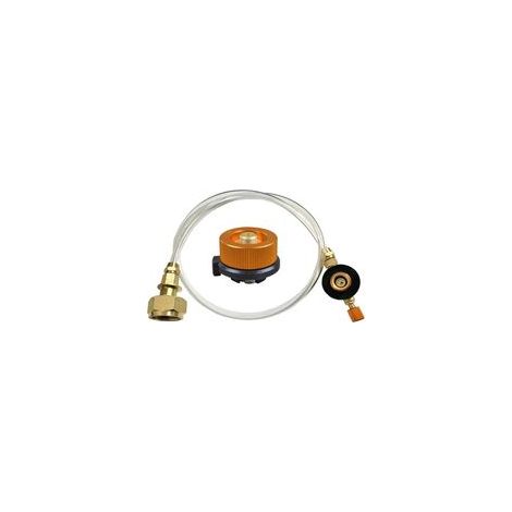 Adaptateur de cartouches de gaz pour cuisinière à gaz extérieure - Pour camping et camping - Adaptateur de buse pour LPG, cylindre plat, adaptateur de bouteille (1/5)