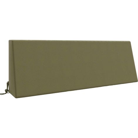 Coussin de dossier pour palette intérieur extérieur 100 % polyester Vert olive 120 x 20 x 40 cm (1/5)