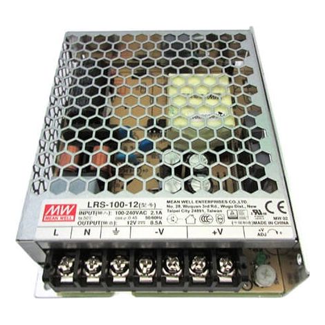 ALIMENTATORE CV 100W 8,5A LRS-100-12 TRASFORMATORE DA AC 220V