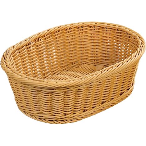 Beigefarbener Brot- und Obstkorb, 29 x 23 x 9,5 cm (Höhe) (1/4)