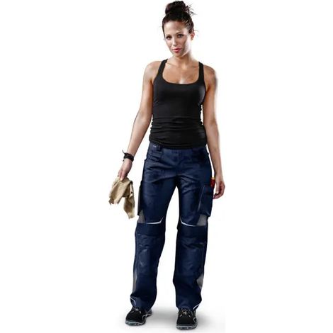 [NEUWERTIG] B-Ware Kübler Damenhose Hose Arbeitshose 2124 Pulsschlag Dunkelblau Anthrazit Größe 38