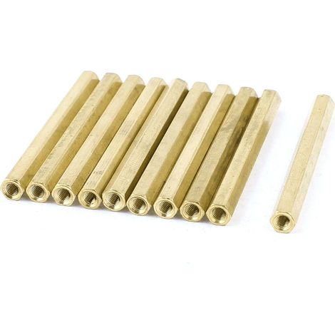 M3 x 50mm intérieur-/intérieur Messing Hex Standoff PCB pilier entretoise 10 pièces (b15a6f69c789f0d (1/2)