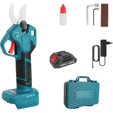 Sécateur Électrique, Moteur Sans Balais, Poignée Ergonomique, 1 pc Batterie, UE-a (1/2)