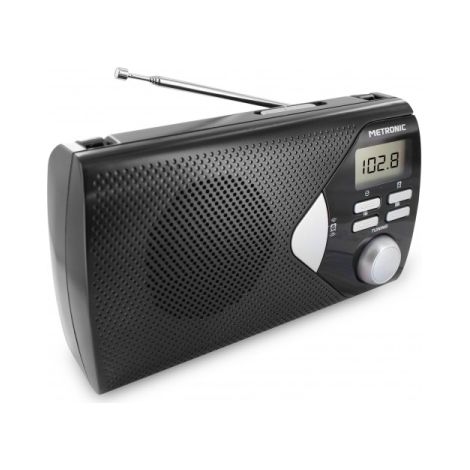 CONVENIENTE, la pantalla de frecuencia digital le permite encontrar fácilmente su estación favorita (AM / FM).
VERSATIL, la pantalla le muestra el ti