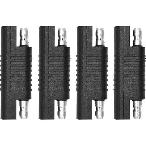 SAE-Umkehrstecker, SAE-Umkehrpolaritätsadapter, Schnellkupplungs-Verlängerungskabelstecker für Solarmodule, Batterieladegeräte und Kraftfahrzeuge. (4 Stück) (1/5)