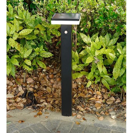 Borne Led solaire SUN–1000 - Détecteur de mouvements - 3 modes d'éclairages 150 à 1000 lumens