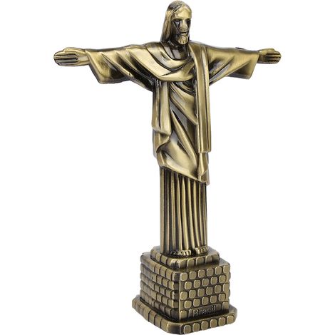 Statue du Christ Rédempteur du Brésil - Maquette - Souvenirs touristiques - Monuments célèbres du monde entier - Décoration de bureau (1/5)