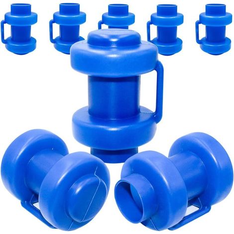 Embouts de Trampoline Lot de 8 Protection pour Barres de Filet de Trampoline Ø 25 mm, Bleu (1/5)