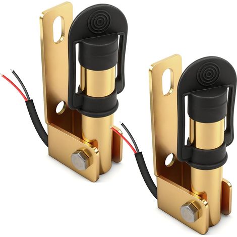 2 Supports Pour Feux D'Avertissement, Base Métallique Avec Câble, Feu Tournant Clignotant – Montage Latéral, Pliable À 90° En Forme De L, Pour Chariots Élévateurs, Tracteurs Et Machines (1/5)