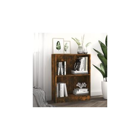 Bibliothèque Chêne fumé 60x24x76 Bois d'ingénierie (1/5)
