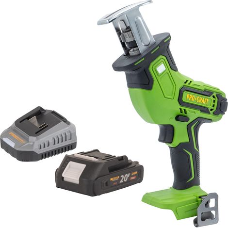 Procraft PSS30bb Scie sabre sans fil 20 V Brushless + 1x batterie 2,0 Ah + chargeur