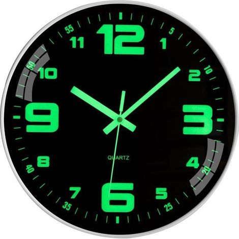Wanduhr – Beleuchtet – Modernes Design – Geräuschlos – 25 cm (1/4)