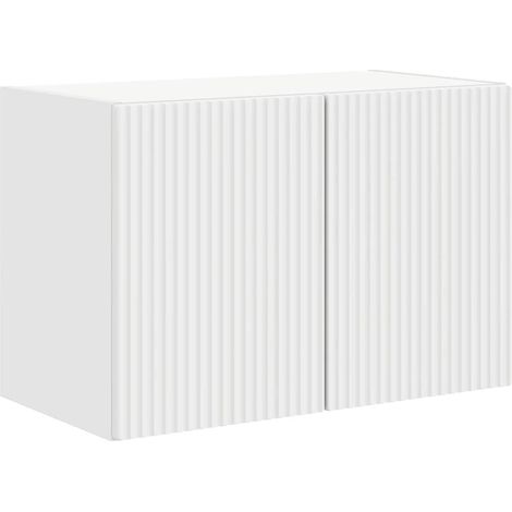 Mobile porta TV da parete rettangolare moderno stoccaggio ottimale 59,5 x 31 x 40 cm in legno multistrato bianco 020055003