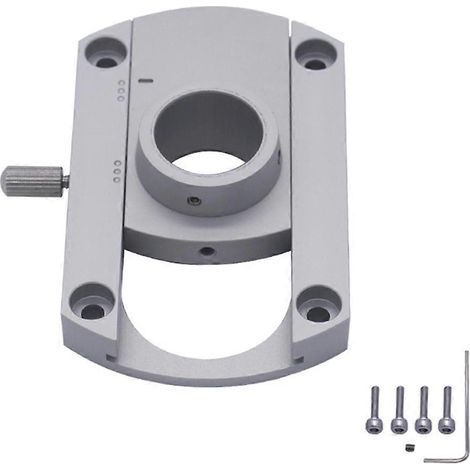 Support audio portable : plaque de fixation en aluminium, trou intérieur 20mm (1/4)