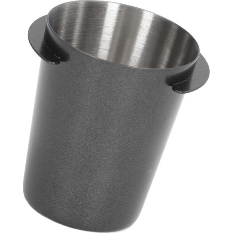 Doseur à café 58 mm en acier inoxydable poli, compatible avec le café en poudre, noir (1/5)