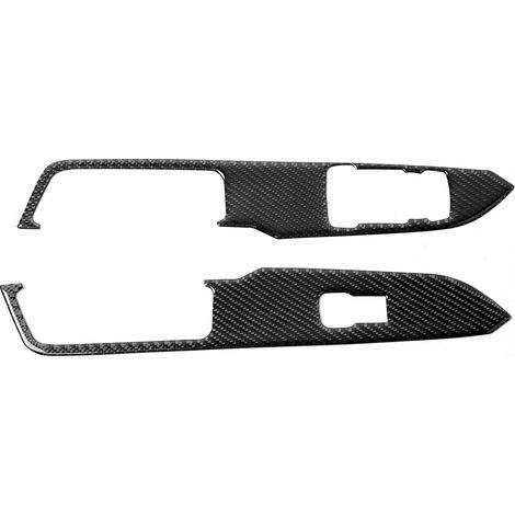 Panneau de commande de lève-vitre 2 pièces Cadre de commutateur Garniture Compatible Ford Mustang 2015-2019 (1/5)