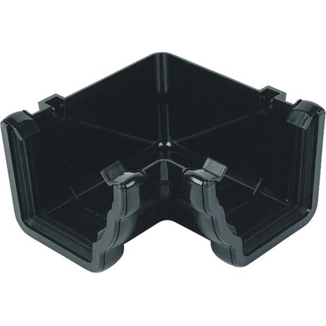 FloPlast Niagara 90° Internal Angle Black - Pack of 10 (1/2)