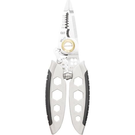 Pinza spelafili multiuso da 7 pollici, strumento professionale, pinza crimpatrice per elettricisti, tagliacavi, utensile manuale