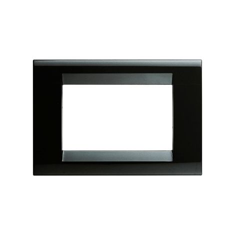 Placca 4 Posti Nero Toner Playbus ( Gewiss Cod. Gw32054 )