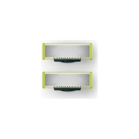 Lames de rasoir jetables OneBlade 2 unités, compatibles avec les appareils Philips QP210/50, précision et confort pour le contouring du visage et du corps (1/4)