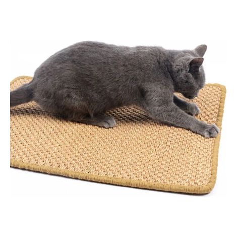 Tapis à griffer pour chat, griffoir en sisal, jouet antidérapant pour l'entretien des griffes, protège les meubles et les canapés 30×40cm (couleur) (1/5)