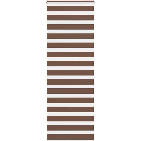 Doppelrollo Braun 85x230 cm Stoffbreite 80,9 cm Polyester