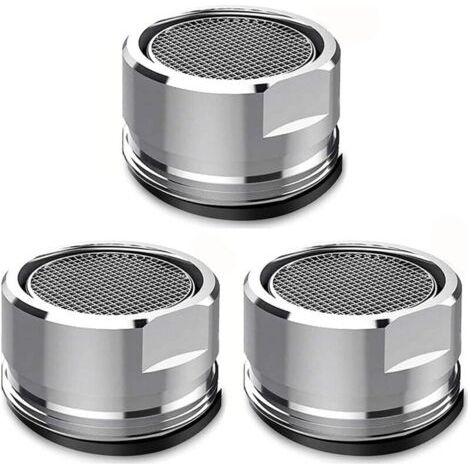Packung mit 3 Ersatz-Wasserhahnfiltereinsätzen, 24 mm