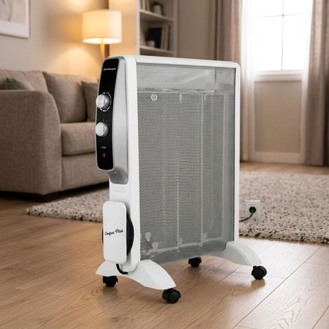 Radiatore in mica Orbegozo 1500W  Riscaldatore in mica  Radiatore elettrico con termostato  Sistema di sicurezza antiribaltam (1/4)