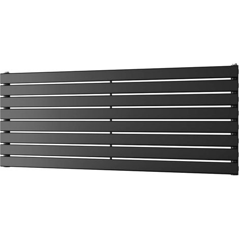 Typhoon Axis - Black Horizontal Radiator H544mm x W1400mm Single Panel