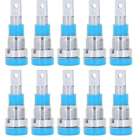 10 Pièces Douilles Banane 4mm Haute Performance Durables Outils de Connexion Électrique Bleues (1/5)