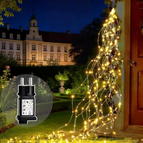 Guirlande Lumineuse Sapin Noël 2M 200 LED Lumières de Noël Alimenté, 8 Modes Lumineux Cascade de Vigne Étanche Guirlande de Noel Lumineuse pour Interieur Exterieur Décoration (1/5)