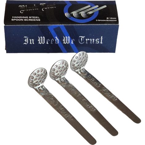 Coladores de cuchara para bong, paquete de 3, 12 mm (1/3)