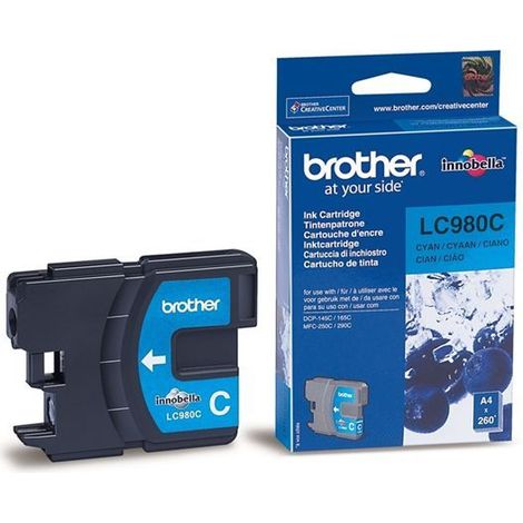 Cartucho de Tinta Original Brother LC-980C Cian (1/5)