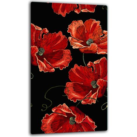 PLAQUE DE PROTECTION EN VERRE POUR INDUCTION 30x52 FLEURS (1/5)