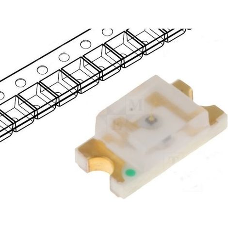 LED-Diode SMD 1206 ROT 10-20mcd 3,2x1,6x1,1mm
