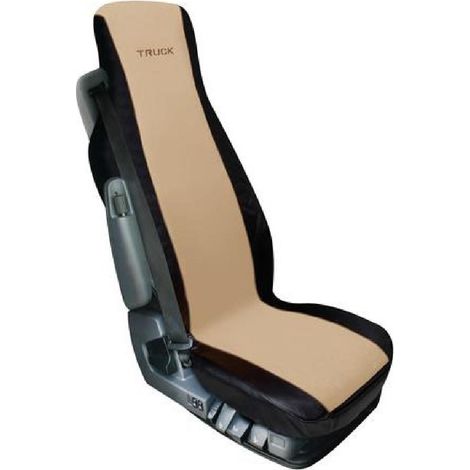 Housse de siege ELISA beige noir compatible avec camion