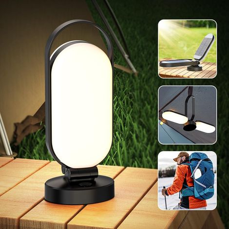 Rechargeable Solar Camping Light for Indoor and Outdoor Use, Powerful LED Lantern, 5000mAh Solar Power Bank, Portable, Waterproof, Foldable, Camping Light Accessories