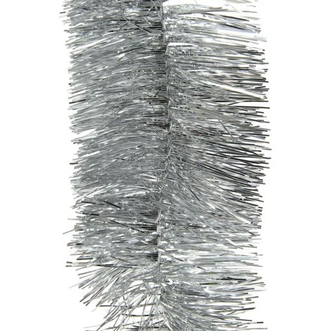 Glänzende EDM-Girlande - Weihnachtsstimmung - 270 x 7,5 cm - Silber - 72213 (1/2)