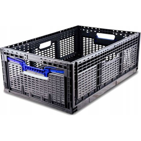 Caja plegable de 600x400x219 mm, color gris.