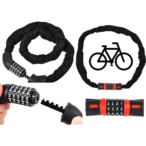 Verrouillage de vélo à combinaison Code numérique