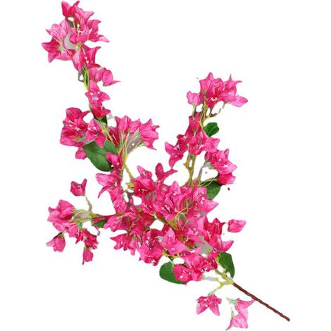 Branches de bougainvillée artificielles en soie de 120 cm, fausse bougainvillée rouge rose avec tiges en fil de fer pour la décoration de mariage