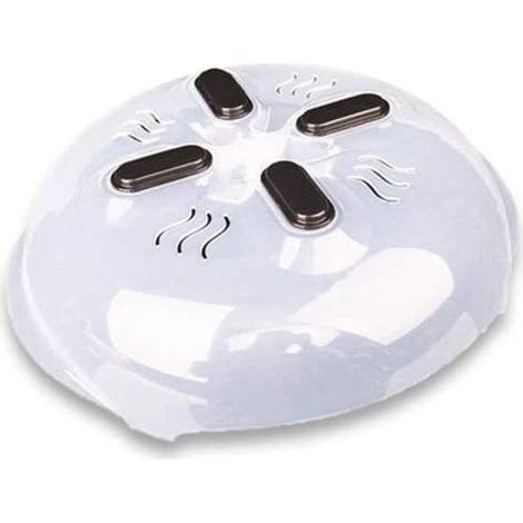 Ensemble de moules et de plaques de cuisson, protège-assiette magnétique pour micro-ondes avec évents vapeur, compatible lave-vaisselle - Transparent, type A (1/4)