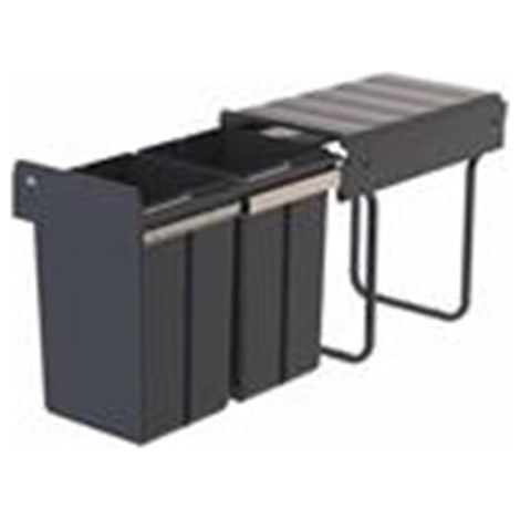 WESCO® Abfallsammler Traditionline Double-Boy 410 X/300-2, anthrazit (1/3)