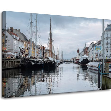 Lienzo impreso Arquitectura Copenhague 90x60 cm Dinamarca Europa Capital