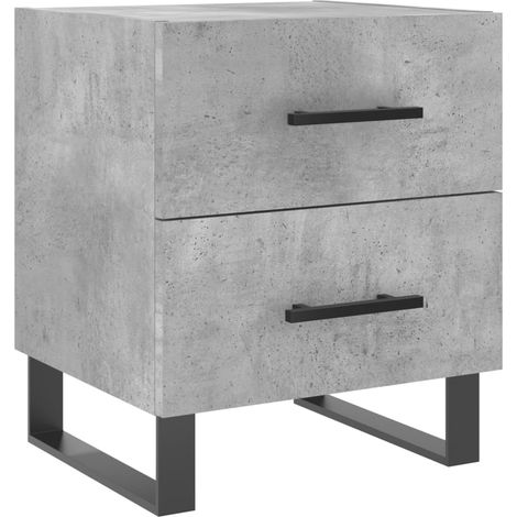 Maison Exclusive - Nachttisch Betongrau 40x35x47,5 cm Holzwerksto