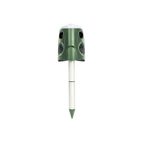 All-round bird repellent device (360°), multifunctional animal repellent device with three-sided speaker, ultrasonic rodent repellent device, suitable for outdoor use.--DTEKGAZ