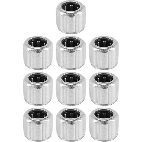 Packung mit 10 HF081412 Nadellager mit achteckigem Außenring, ausgelegt für den Einsatz als Einweg-Nadellager. (1/4)